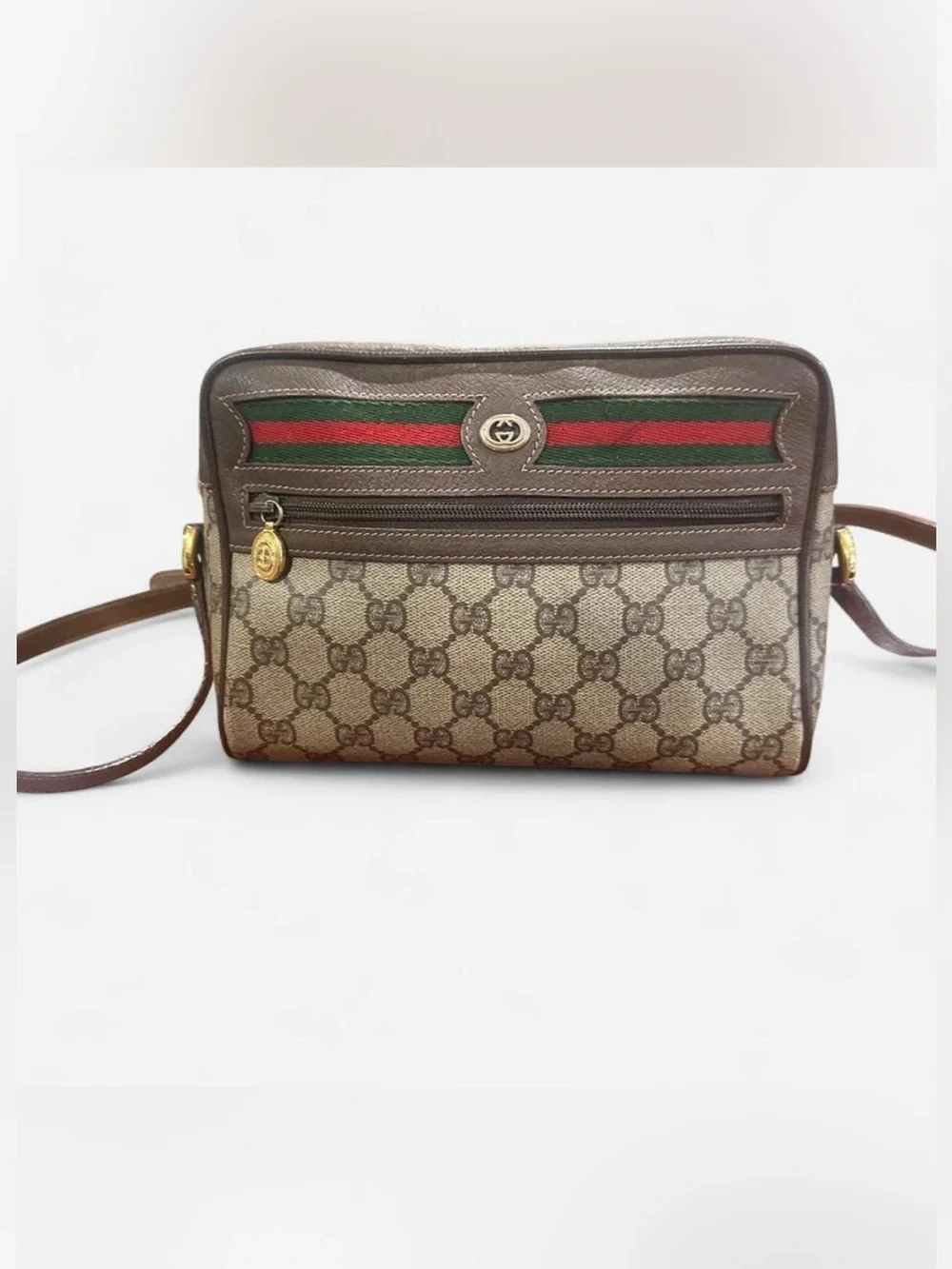 Vintage Gucci Ophidia GG Supreme Sherry Line Crossbody Bag